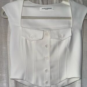 Amanda Uprichard White Blouse